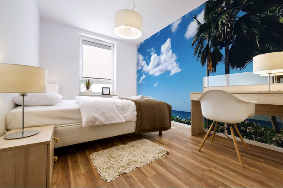 Poolside Vacation 1 Mural print