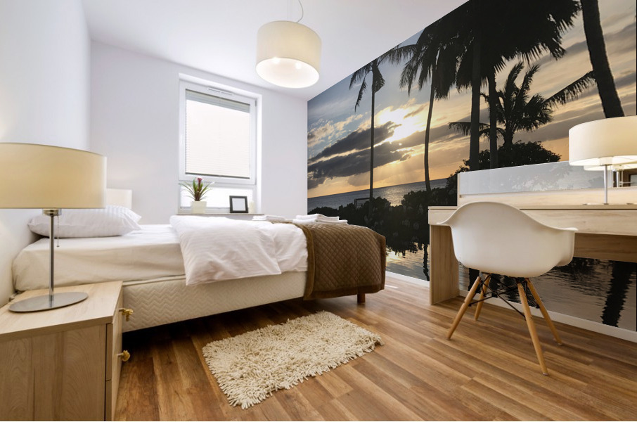 Ocean Sunset 2 Mural print