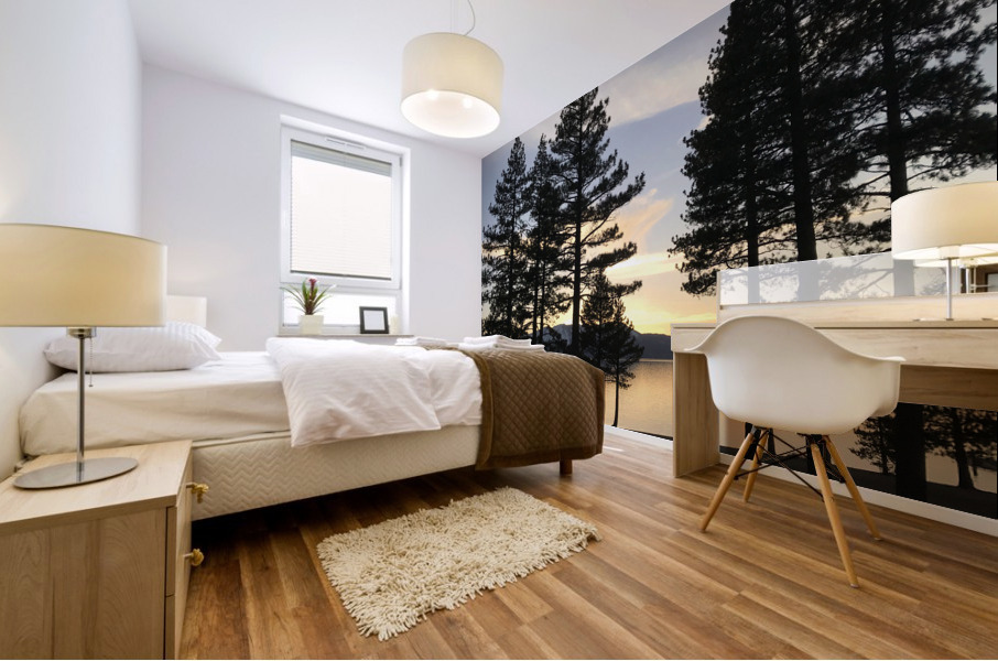 Tahoe Sunset Mural print