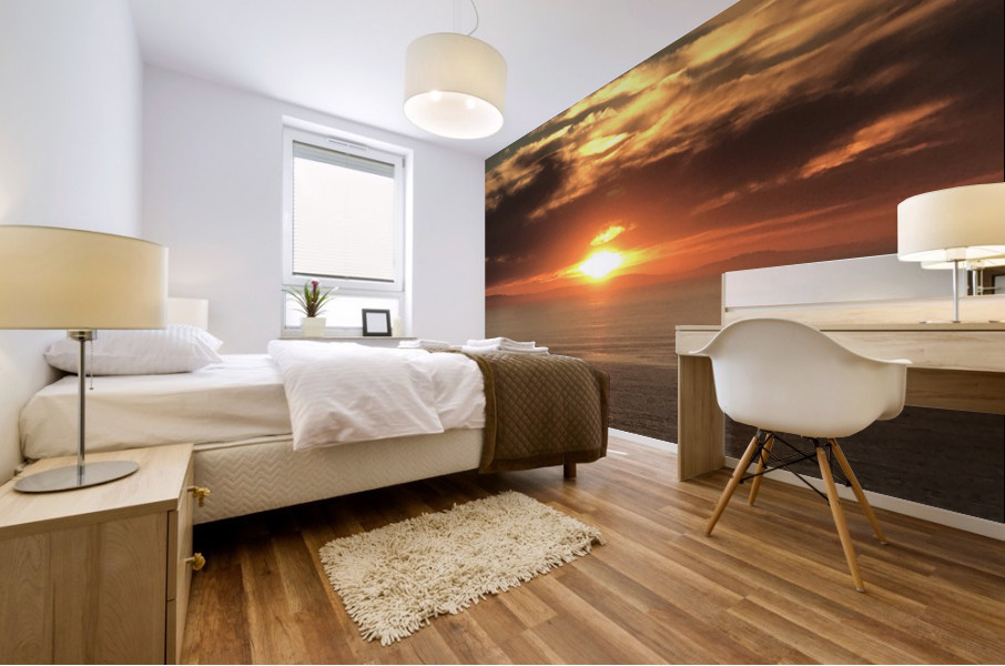 Oceanic Sunset Mural print