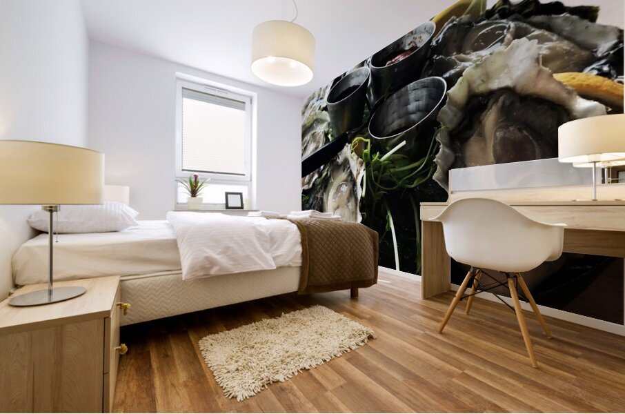 Stock Oysters 1 Mural print