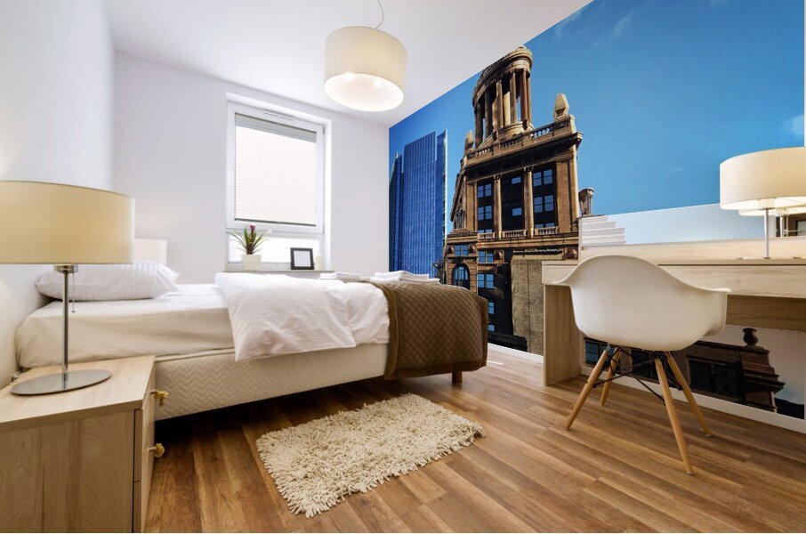 Golden Architecture Mural print