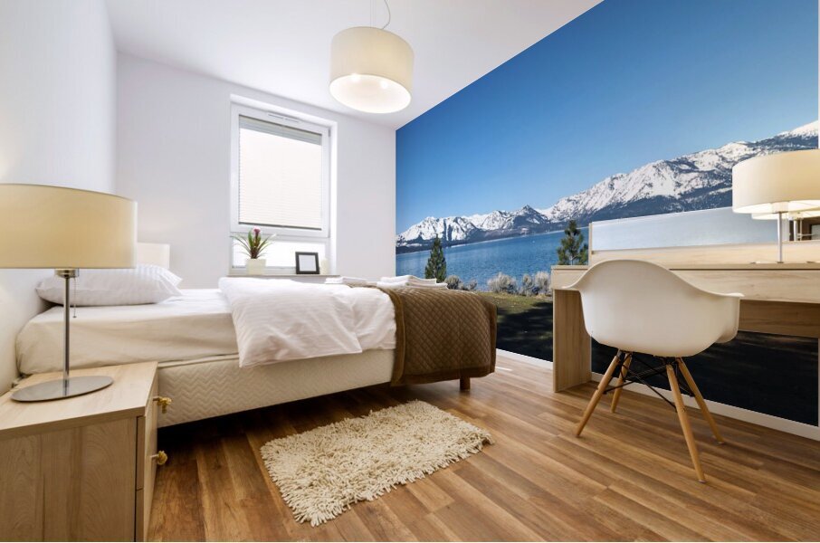 Chilled Lakeside Mural print