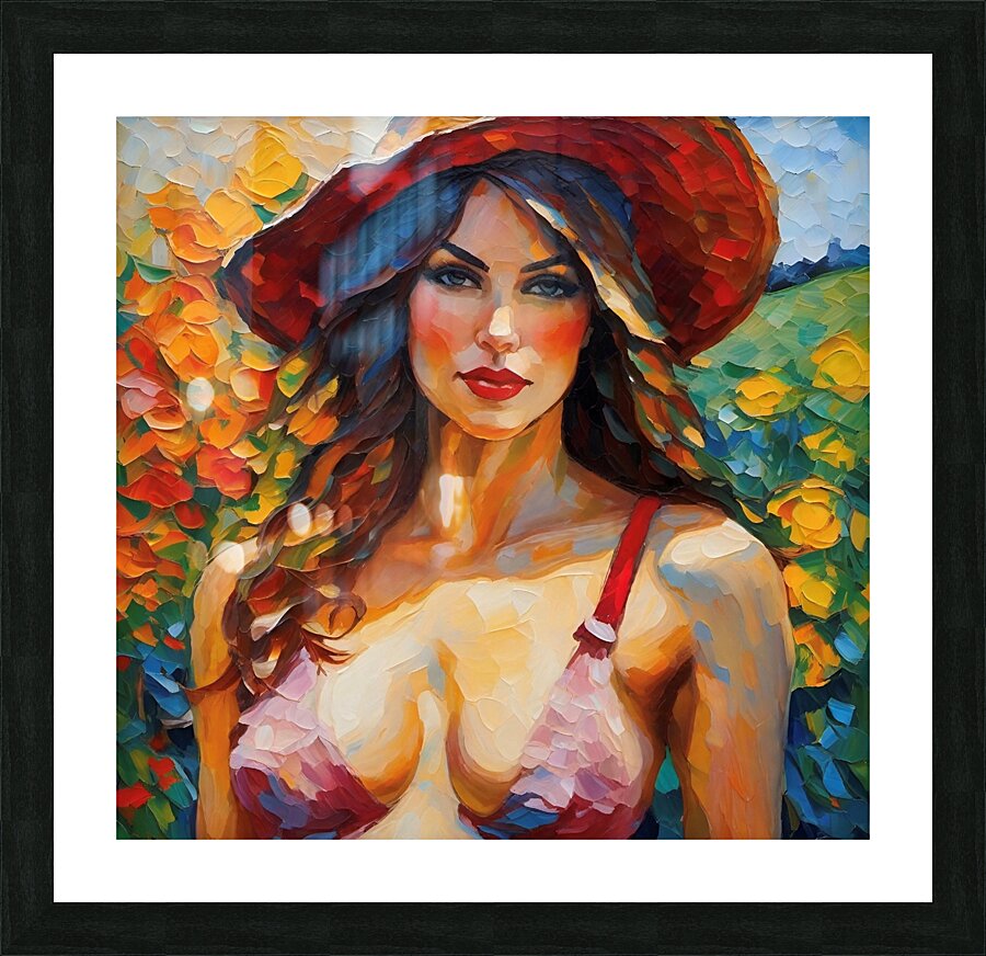 The Look Picture Frame print