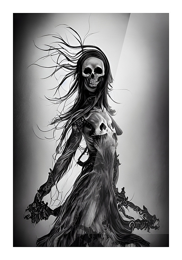 Lady Death Picture Frame print