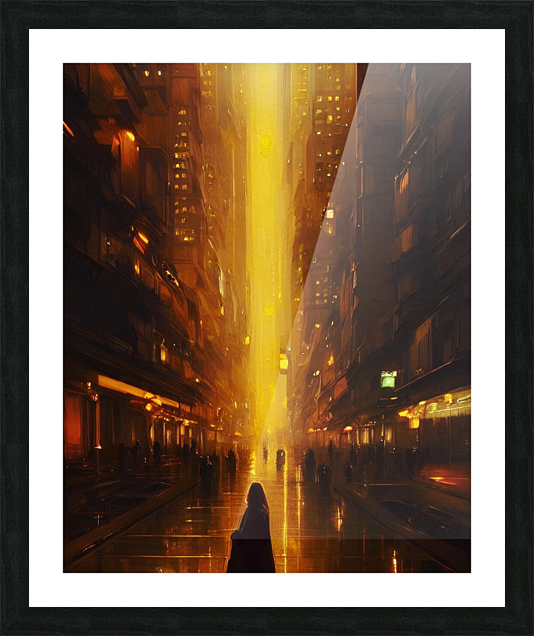 Downtown Picture Frame print