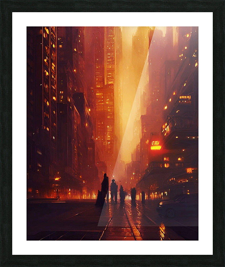 Downtown 2 Picture Frame print
