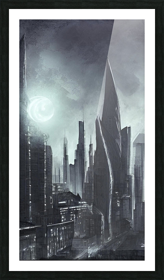 Finance District Picture Frame print