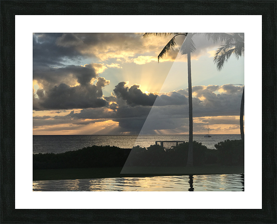 Poolside Vacation 3  Picture Frame print