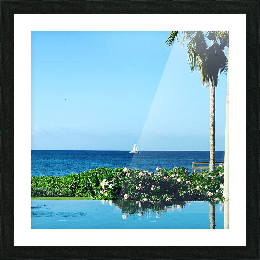 Poolside Vacation 2 Picture Frame print