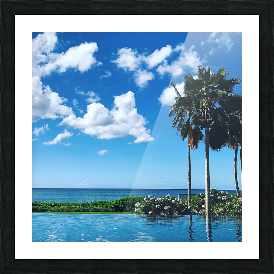 Poolside Vacation 1 Picture Frame print