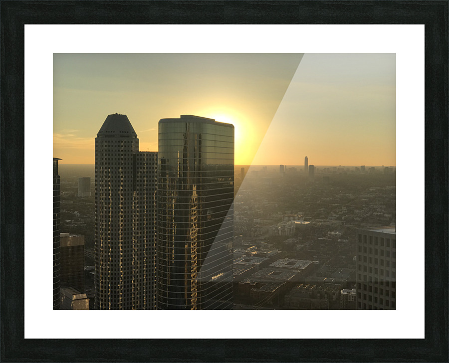 Cityscape Sunset Picture Frame print