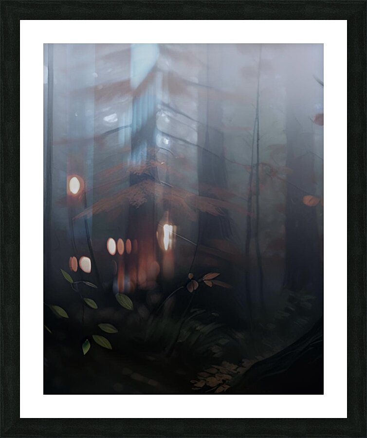 Misty Forest Panel 1 Picture Frame print