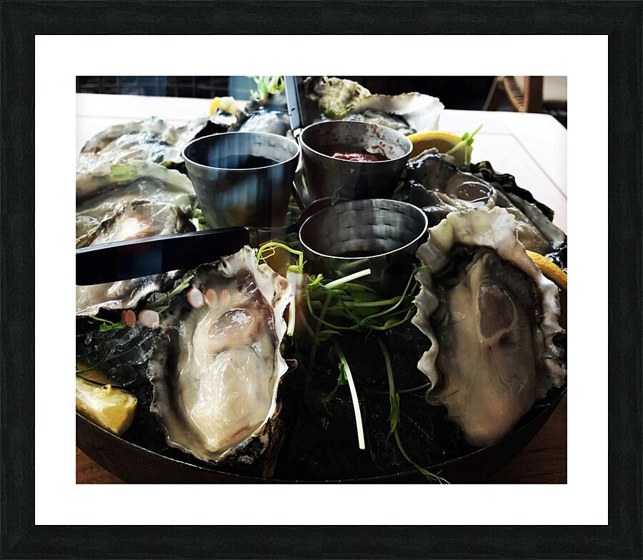 Stock Oysters 1 Picture Frame print