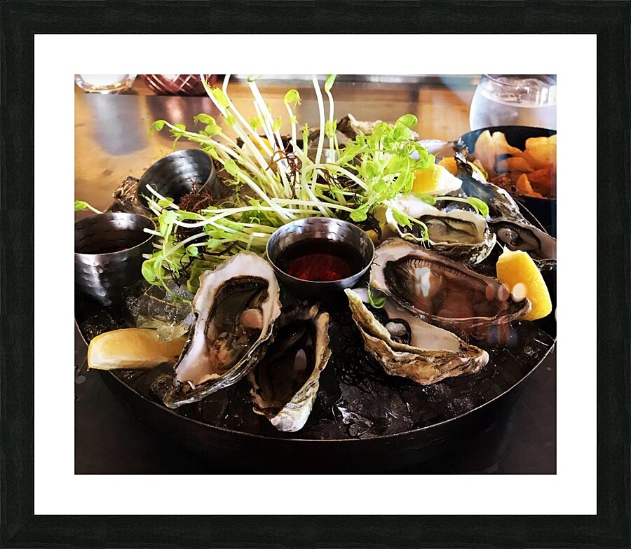 Stock Oysters 2 Picture Frame print