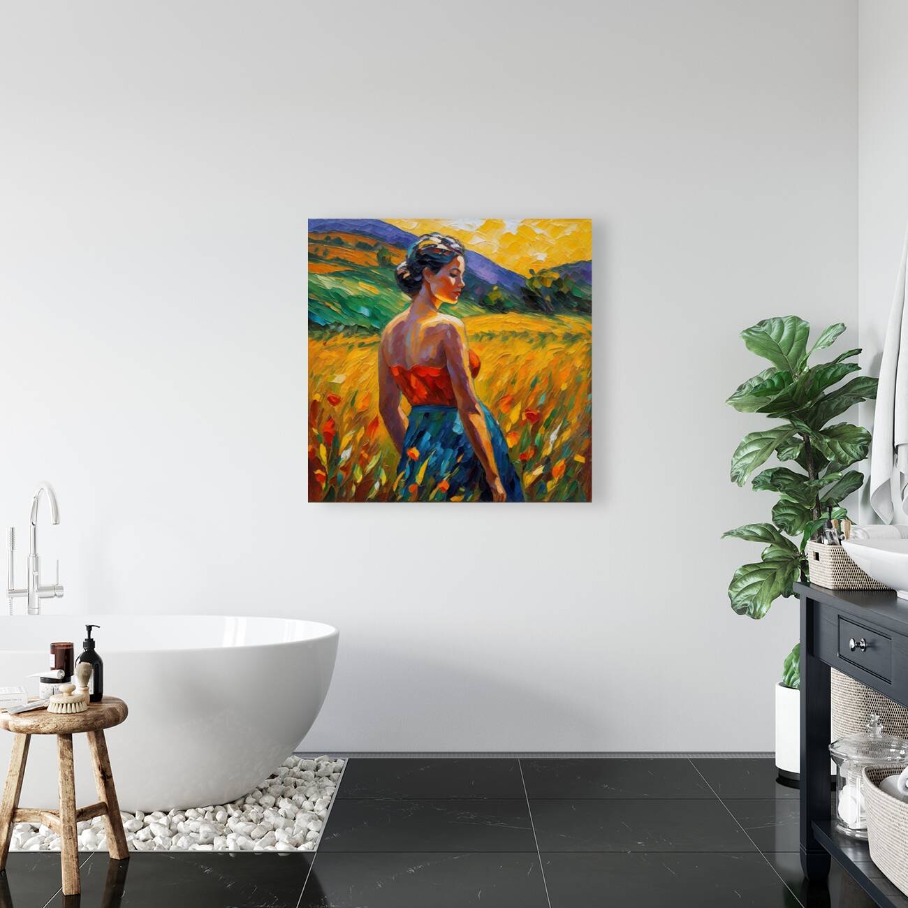 A Walk Through The Fields Reproduction
