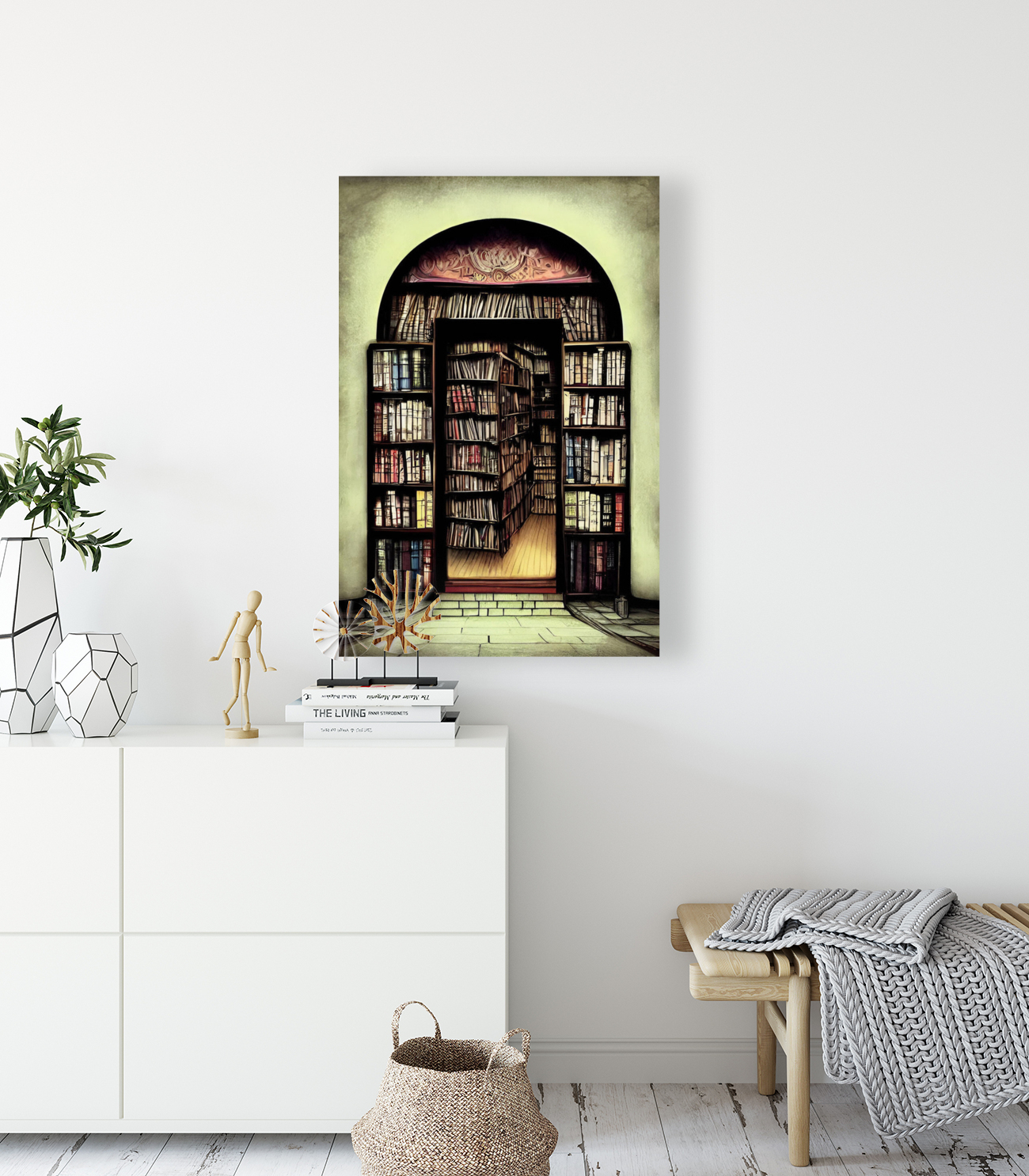 The Corner Used Book Store Reproduction