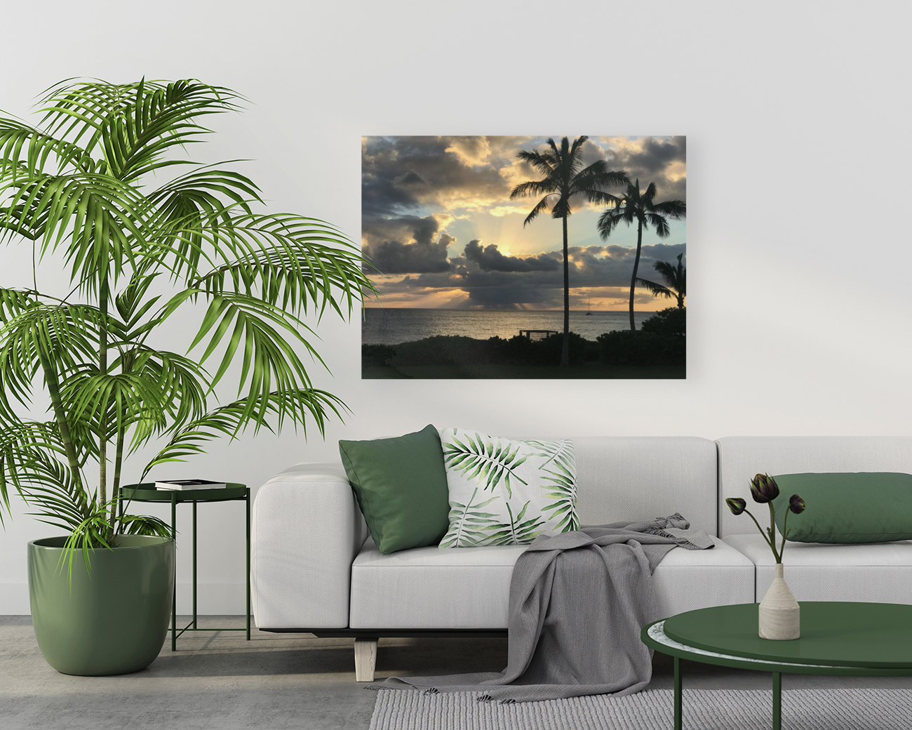 Inspiring Tropical Sunset Reproduction