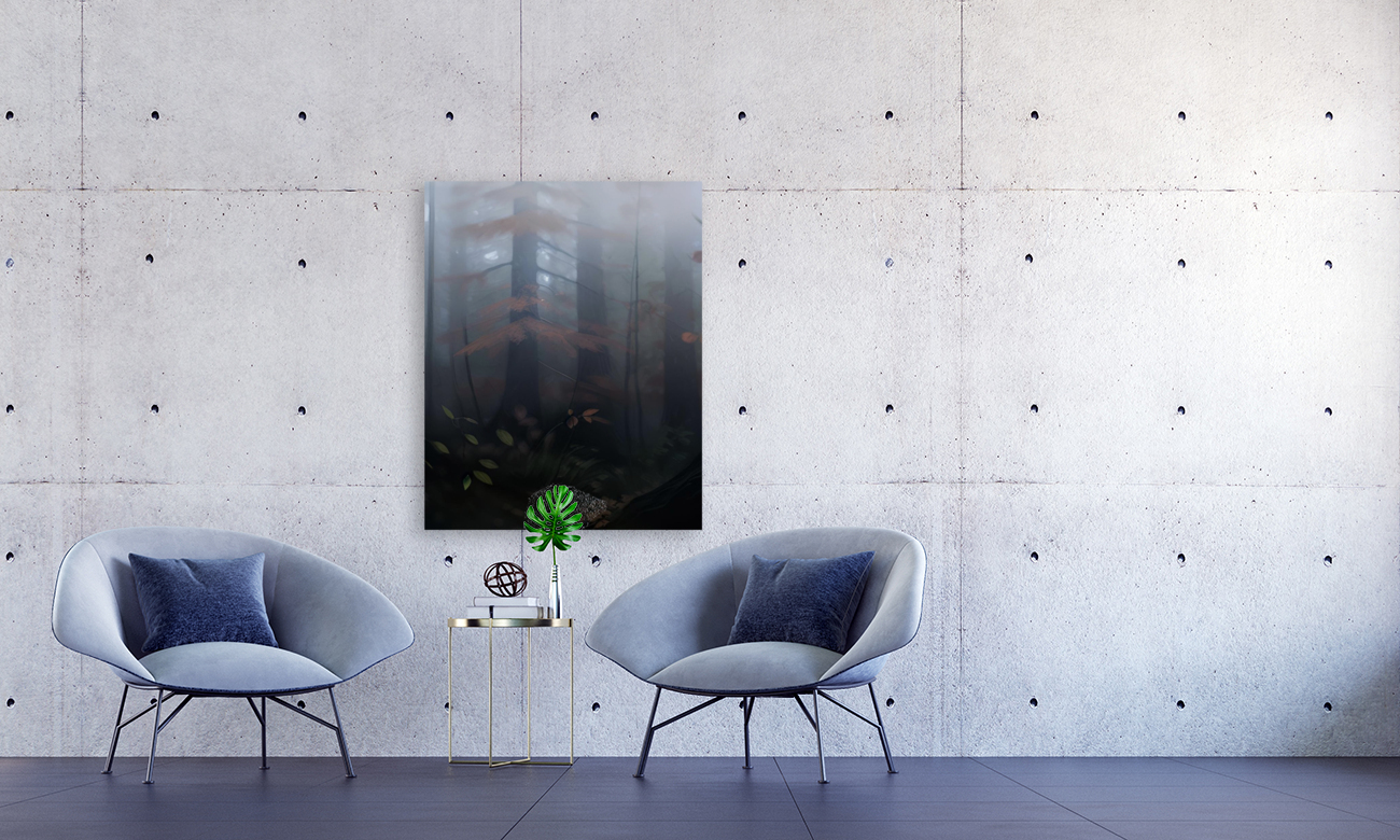 Misty Forest Panel 1 Reproduction