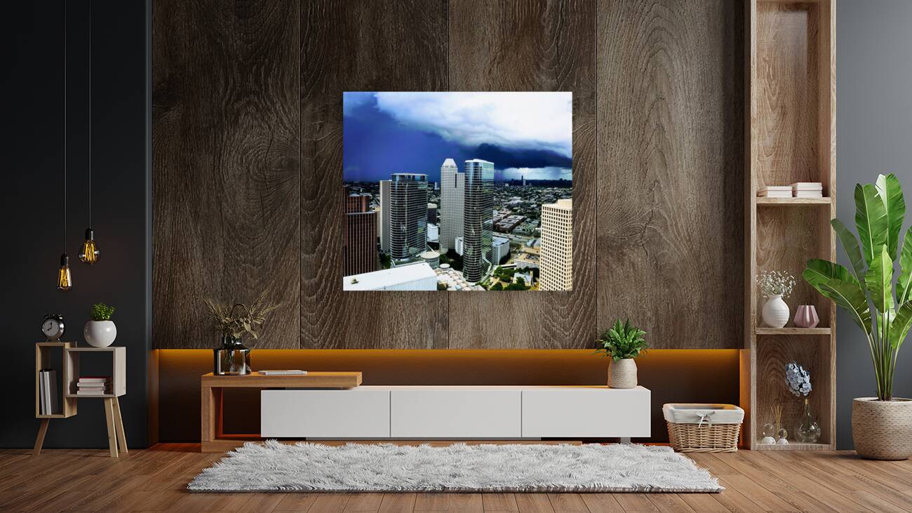 Stormy Skyscrapers Reproduction