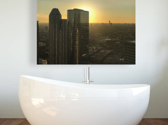 Cityscape Sunset Reproduction