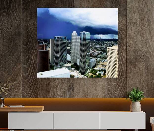 Stormy Skyscrapers Reproduction