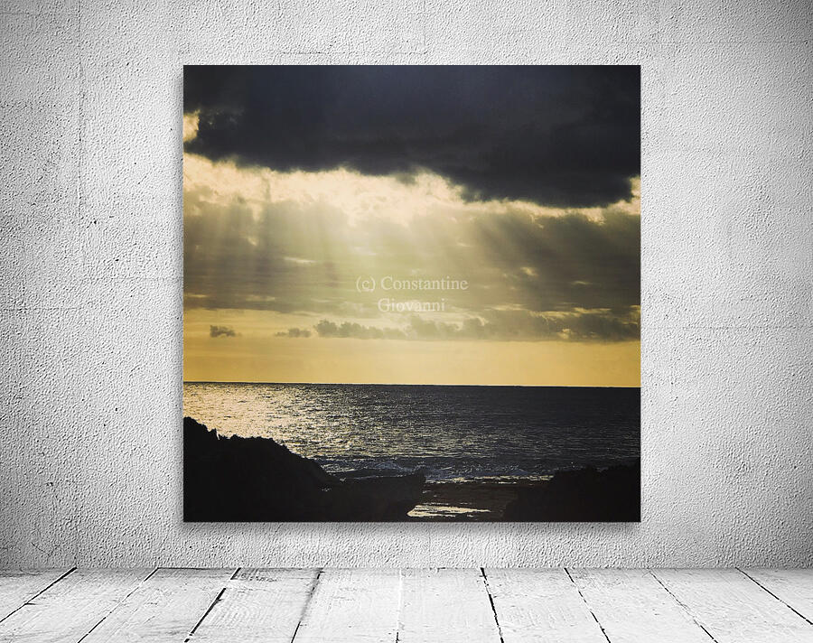 Ocean Sunset 4 Wall Preview