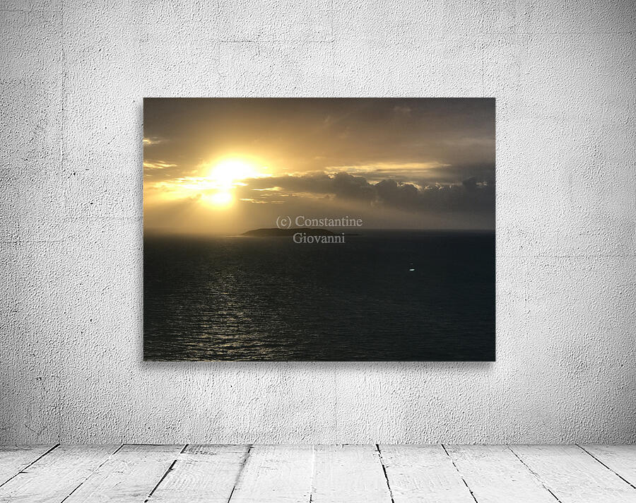 Ocean Sunrise 4 Wall Preview