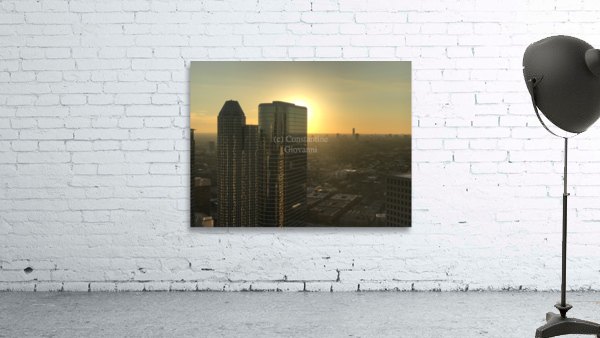 Cityscape Sunset Wall Preview