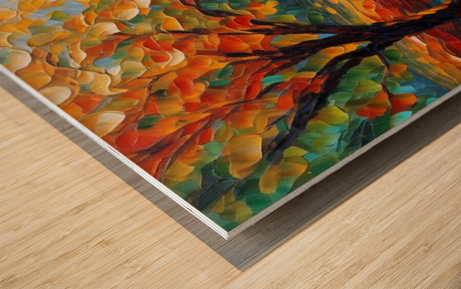 Road Less Traveled Wood print