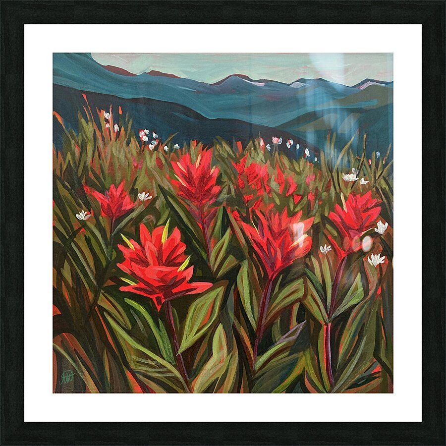 Paintbrush Picture Frame print