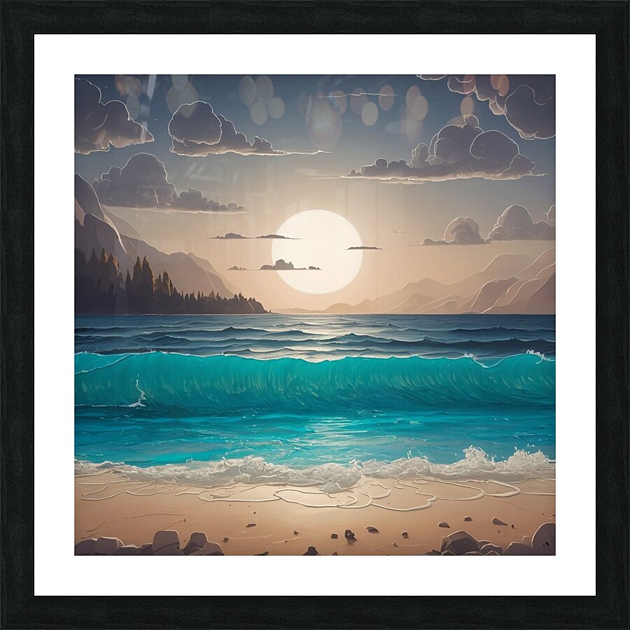 Calm sea view  Picture Frame print