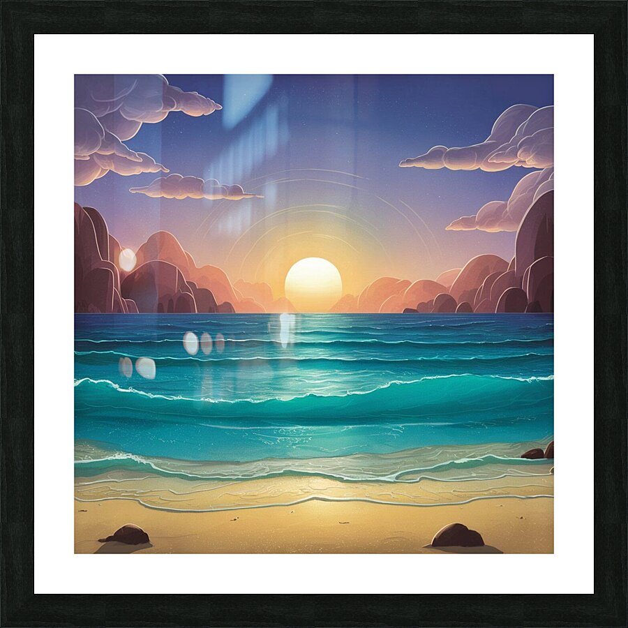 Calm seascape Picture Frame print