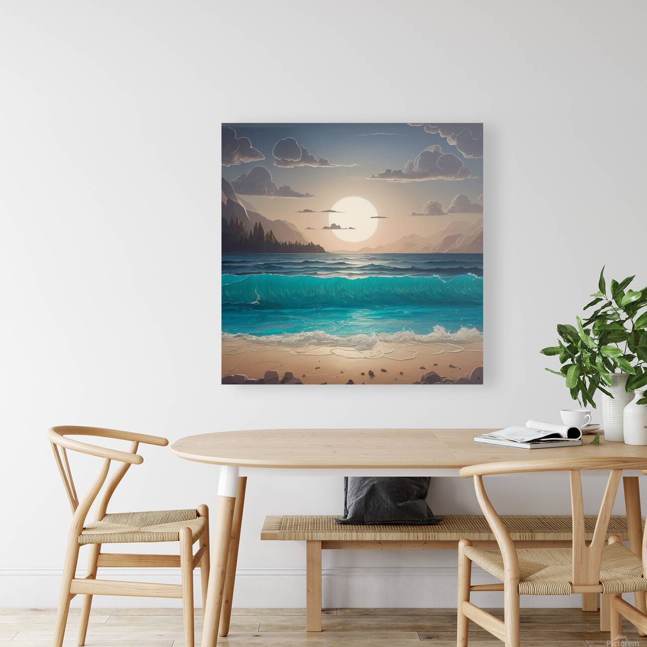 Calm sea view  Reproduction