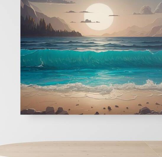 Calm sea view  Reproduction