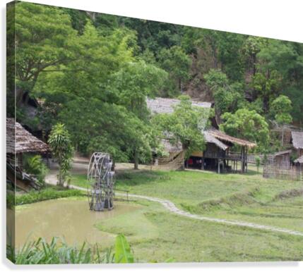Karen village Canvas Print