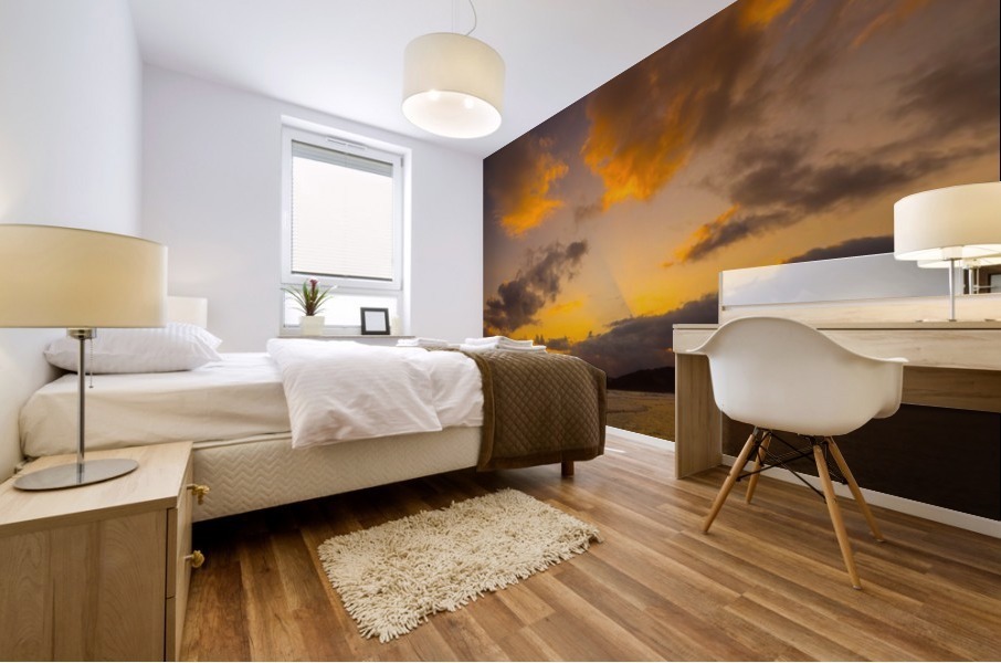 Orange Sky Mural print