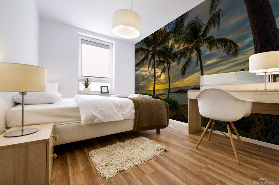 Lagoon 1 Sunset Mural print
