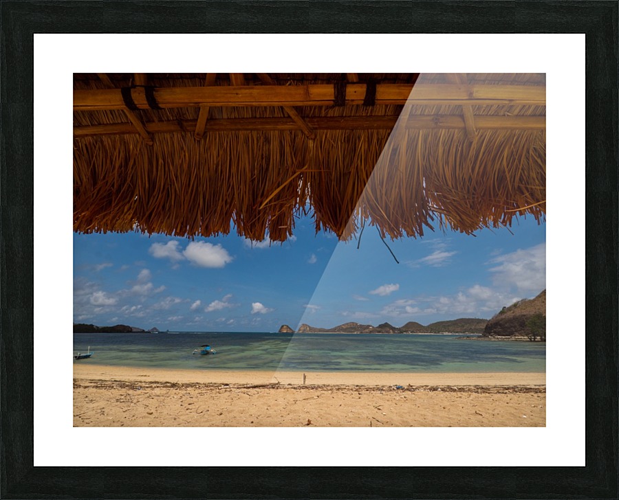 Under the Tiki Hut Picture Frame print