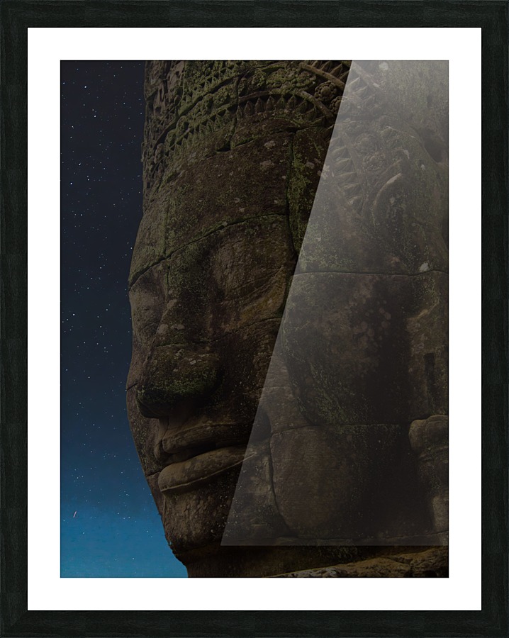 Angkors Heads Picture Frame print