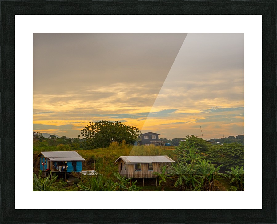 200 houses Picture Frame print