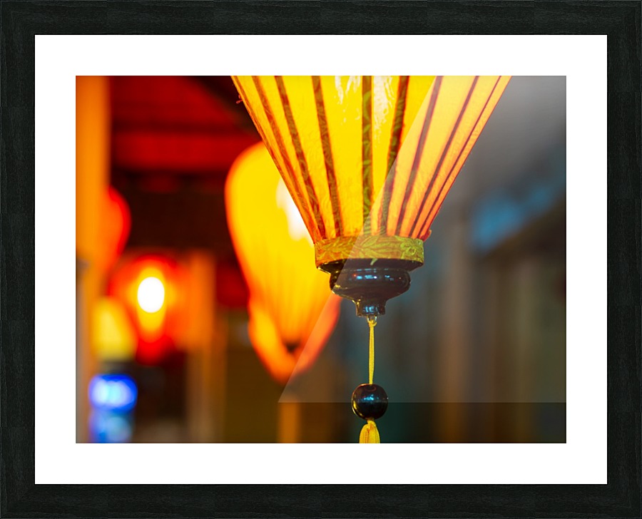 Lanterns Picture Frame print