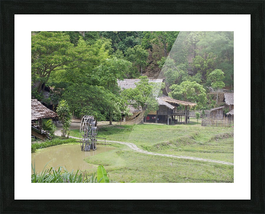 Karen village Picture Frame print