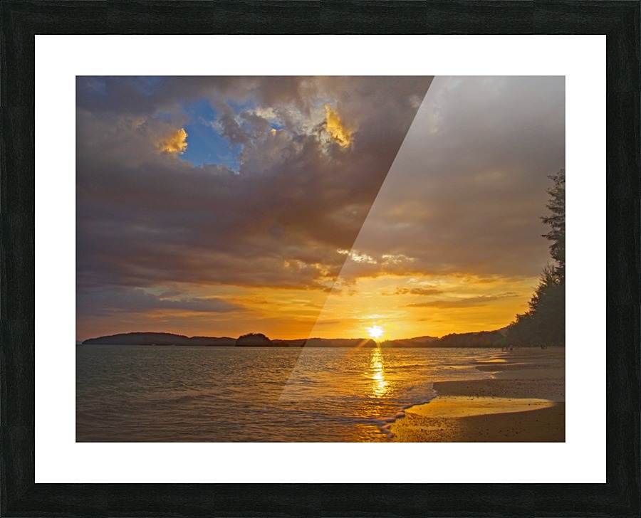 Krabi sunset Picture Frame print