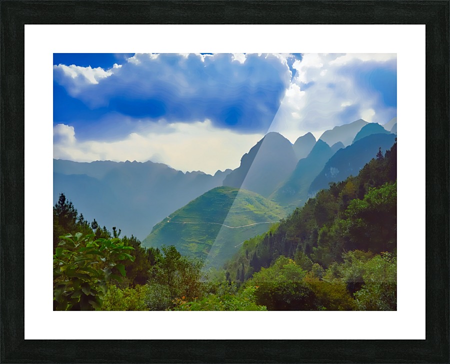 Foggy mountains Picture Frame print