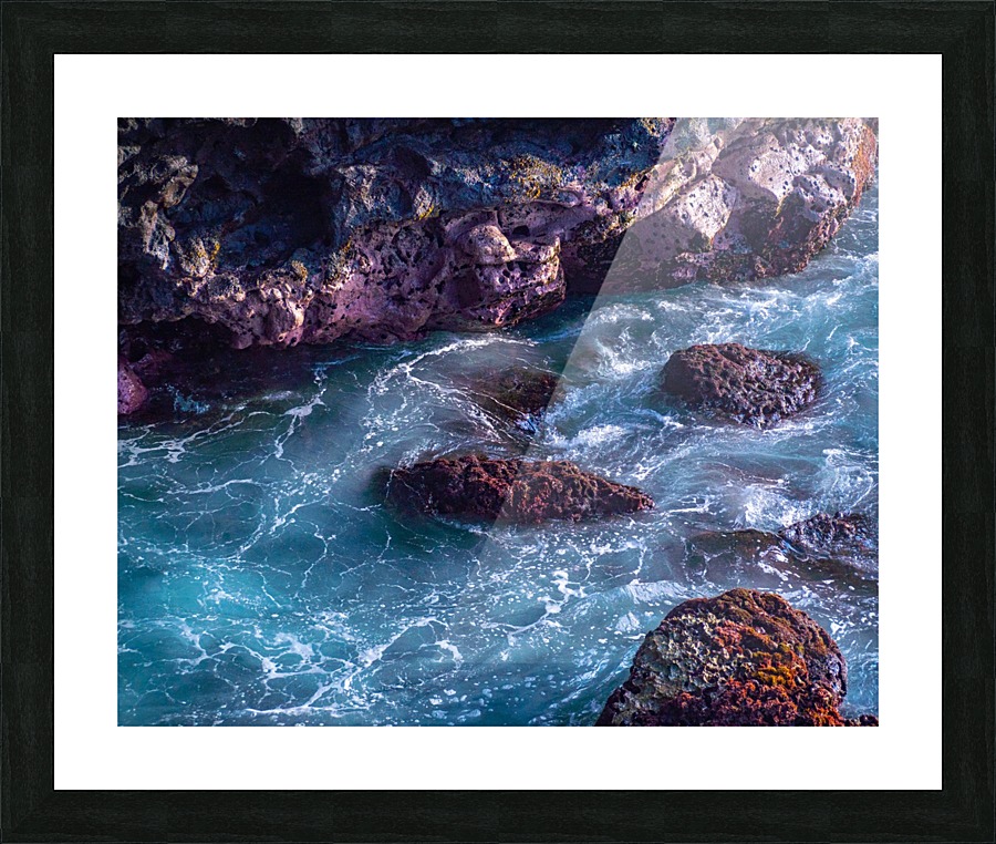 The Ocean river Picture Frame print