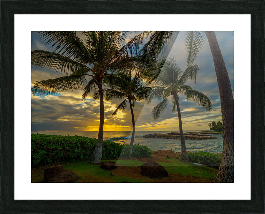 Lagoon 1 Sunset Picture Frame print