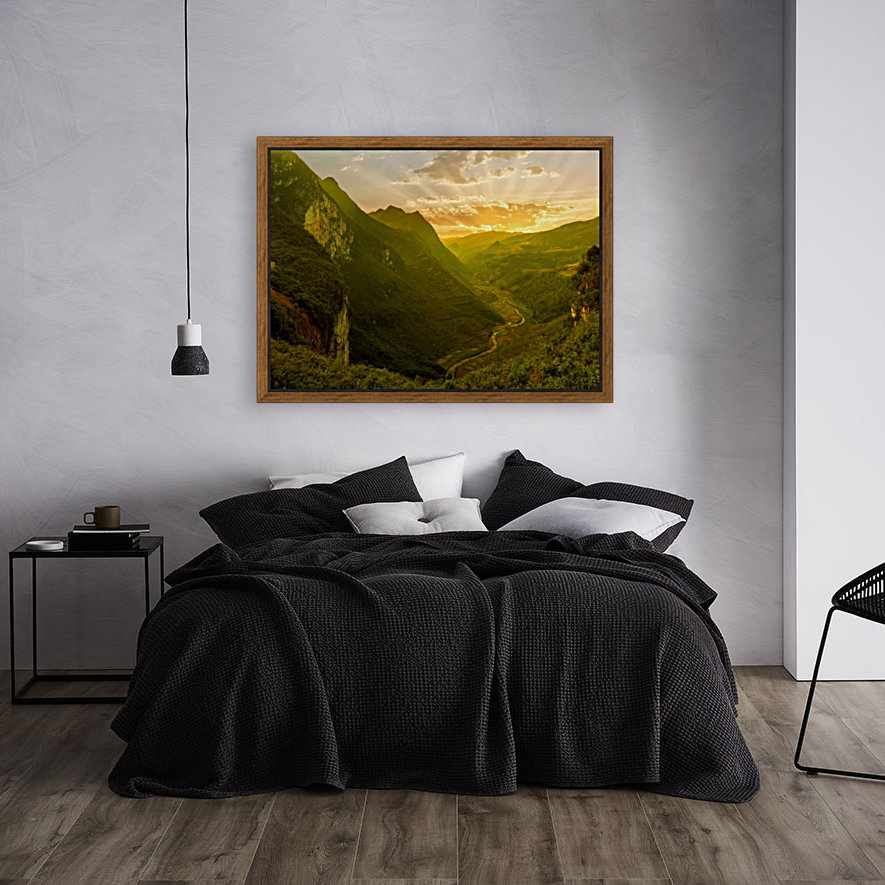 Dramatic Sunset in Dong Van Reproduction
