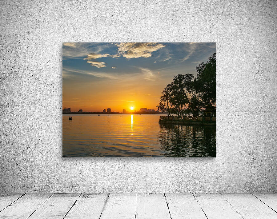 West lake sunset Wall Preview