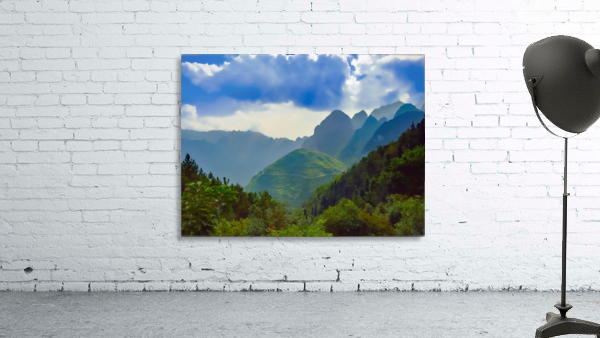 Foggy mountains Wall Preview